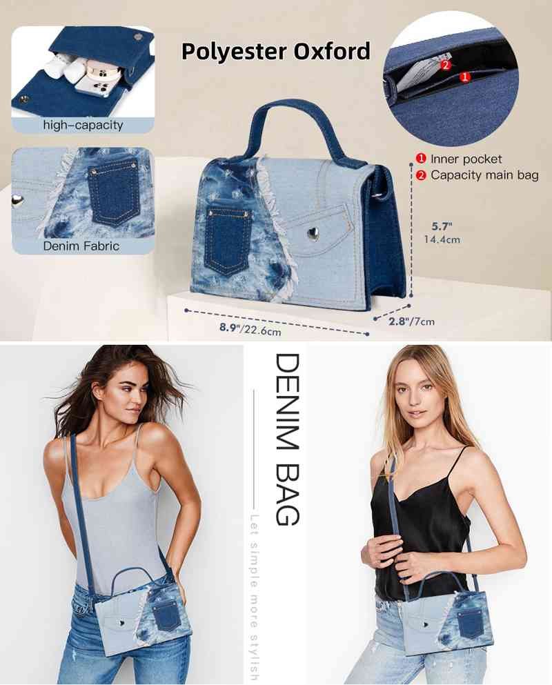 Denim Fabric Tote bags