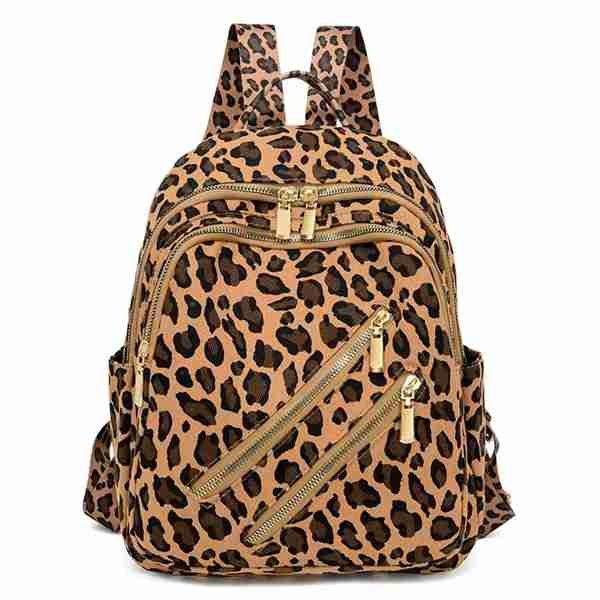 Leopard Print Backpack