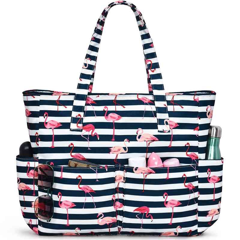 Hot Birds Printed Pattern Beach Bags
