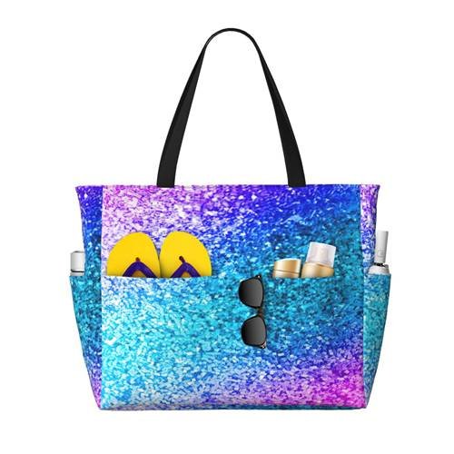 Glitter Printing Beach Bag