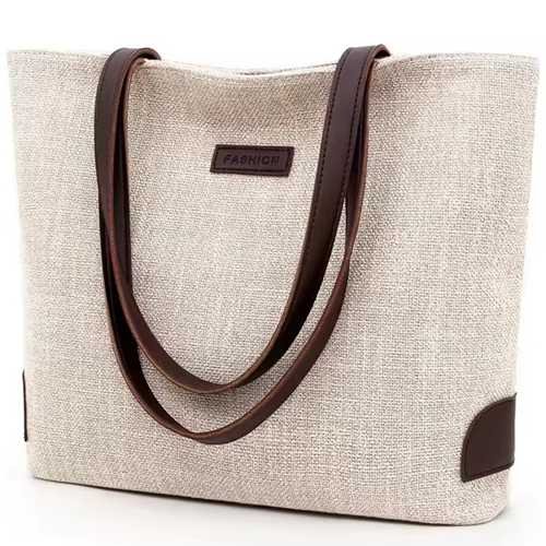 Stamped Leather Logo Beach bag