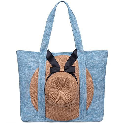 Denim Beach Bag
