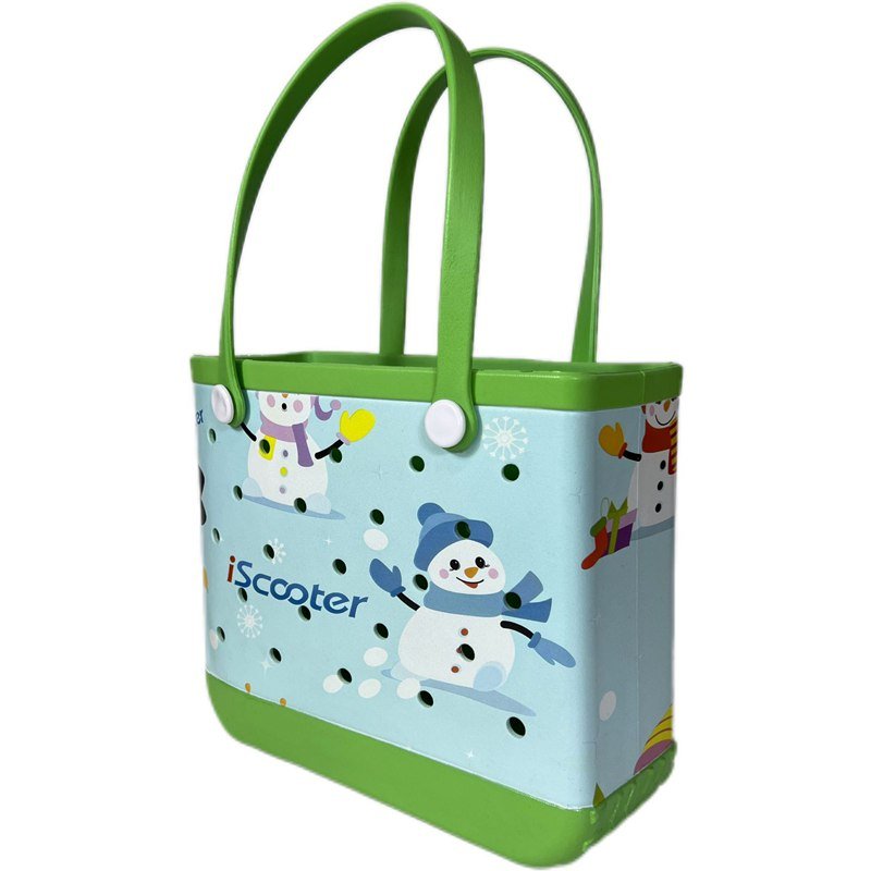 EVA Snowman Panttern print Beach bag