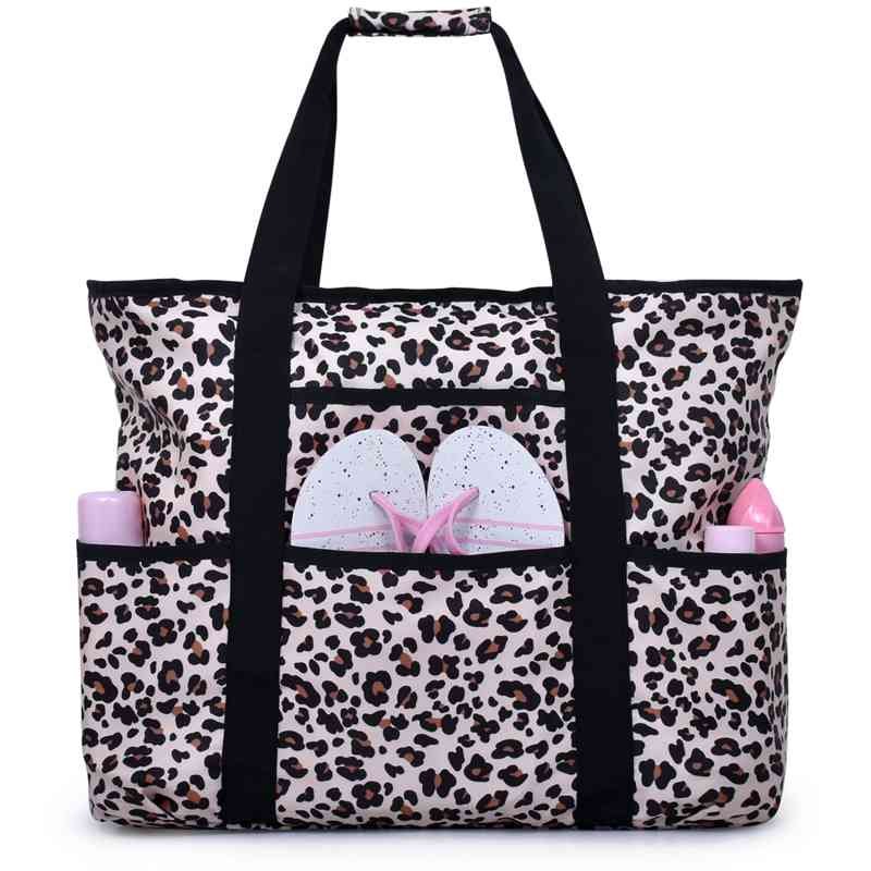 Leopard printed pattern Beach Bag