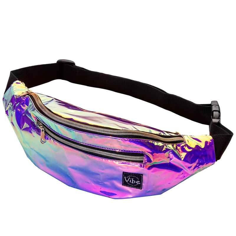 163 Reflective Waist Bag Purple Iridescenct