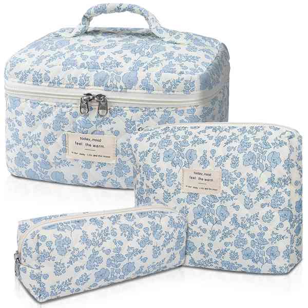 Cotton makeup pouch