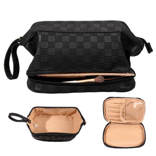 PU leather makeup bag