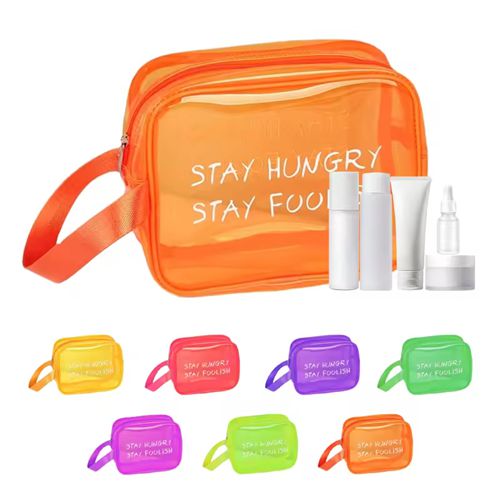Pastel color makeup bag
