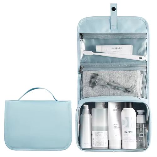 Foldable travel makeup bag