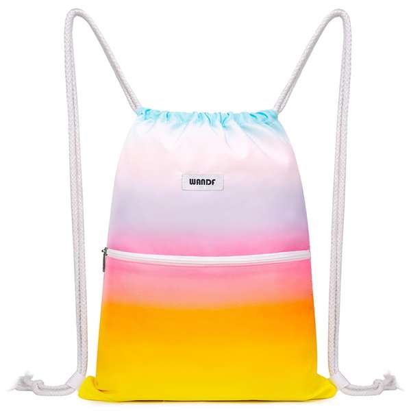Gradient color Drawstring Backpack