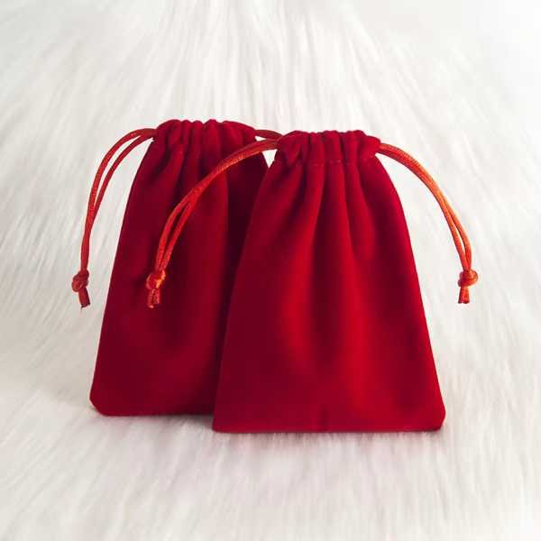 Velvet drawstring bag