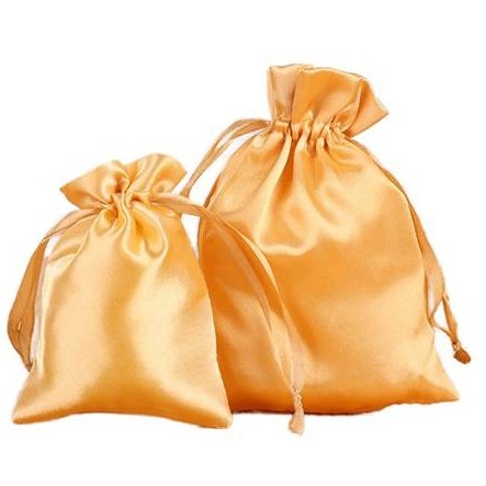 Satin drawstring bag