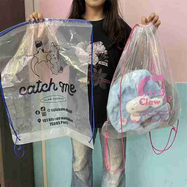 PVC Material Drawstring bag