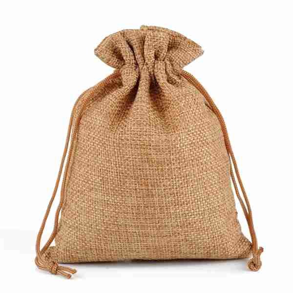 Burlap Jute Drawstring bag
