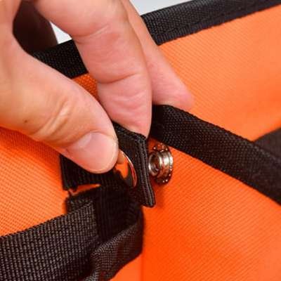 Fasten the detachable divider Tool Bag with Snap Button