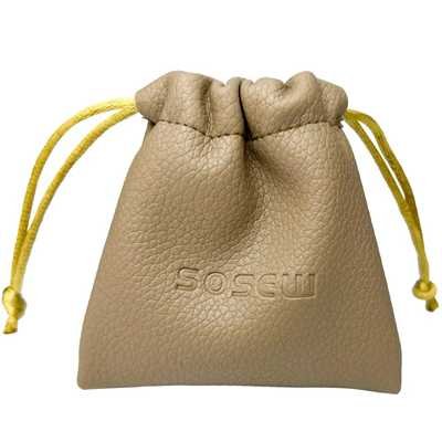 Embossed logo Drawstring Bag