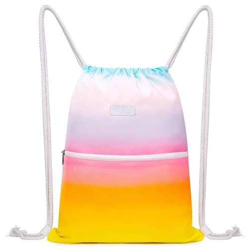Gradient color Drawstring Backpack