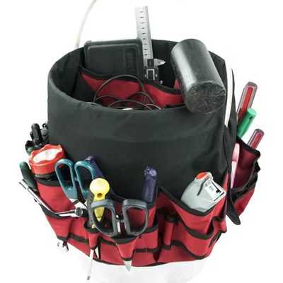 Bucket Tool Organizer with Multiple pockets
