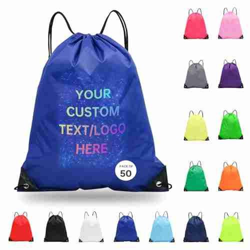 Custom Minimalist Drawstring Bag