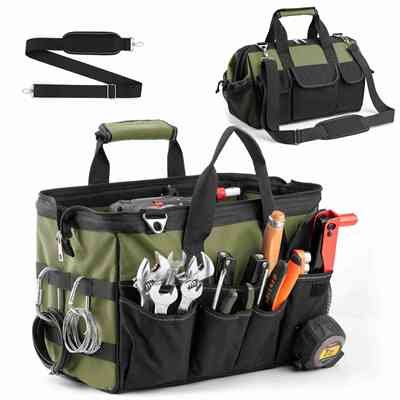 Heavy Duty Tool Bag with Adjustable Shoulder Strap