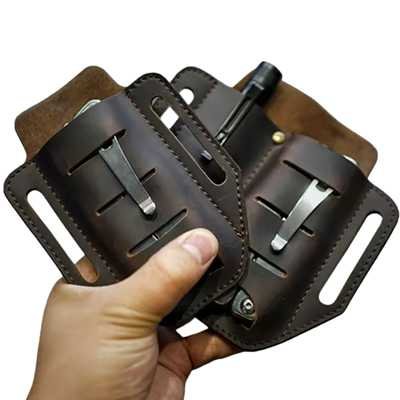 Custom Mini Genuine Leather Portable Tool Bag