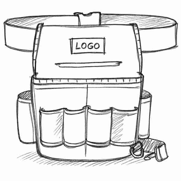 Belt Tool bag Drawing picture