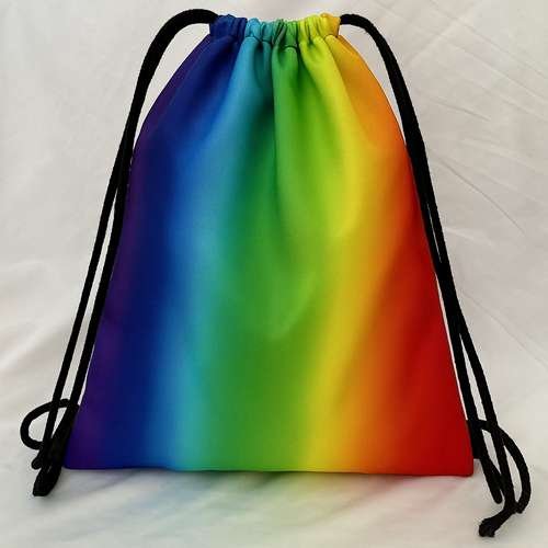 Colorful drawstring bag