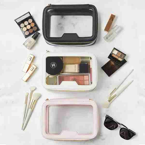 detail Custom Clear Makeup Train Case