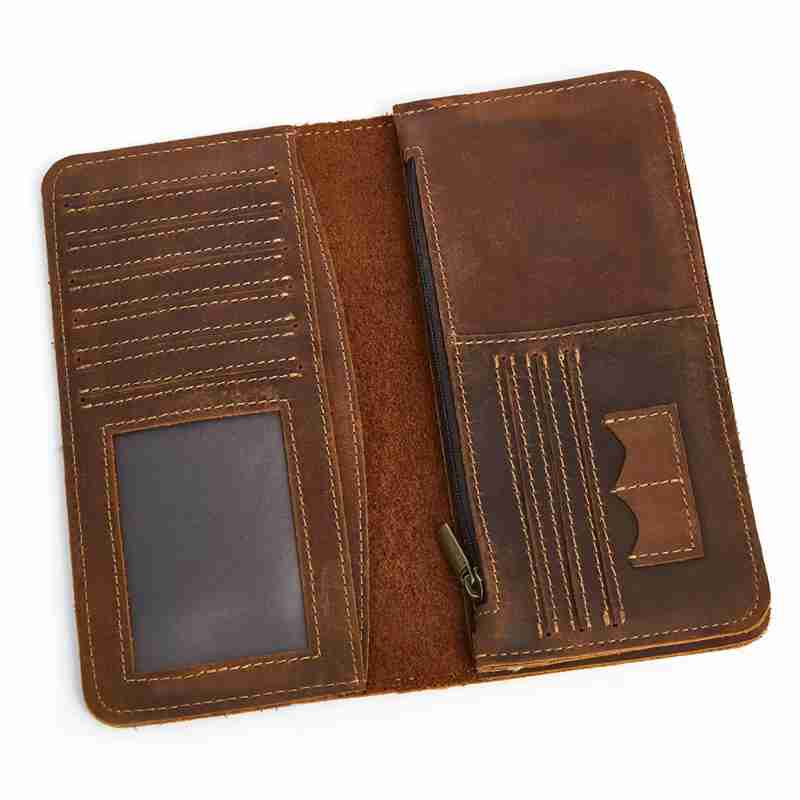 Long Wallet Multifunctional with RFID-Lined
