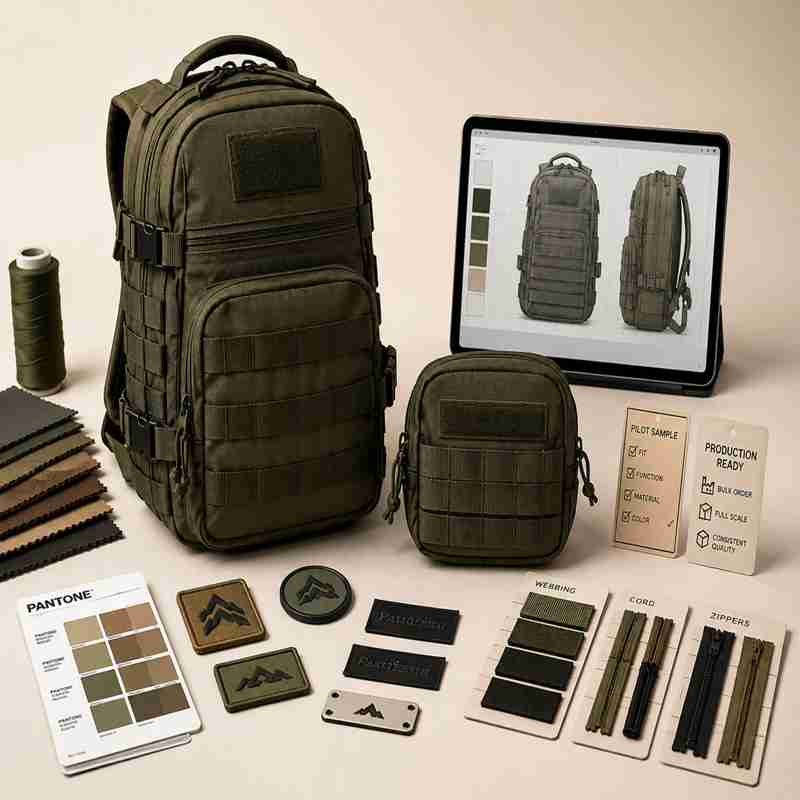 Tactical bags detail